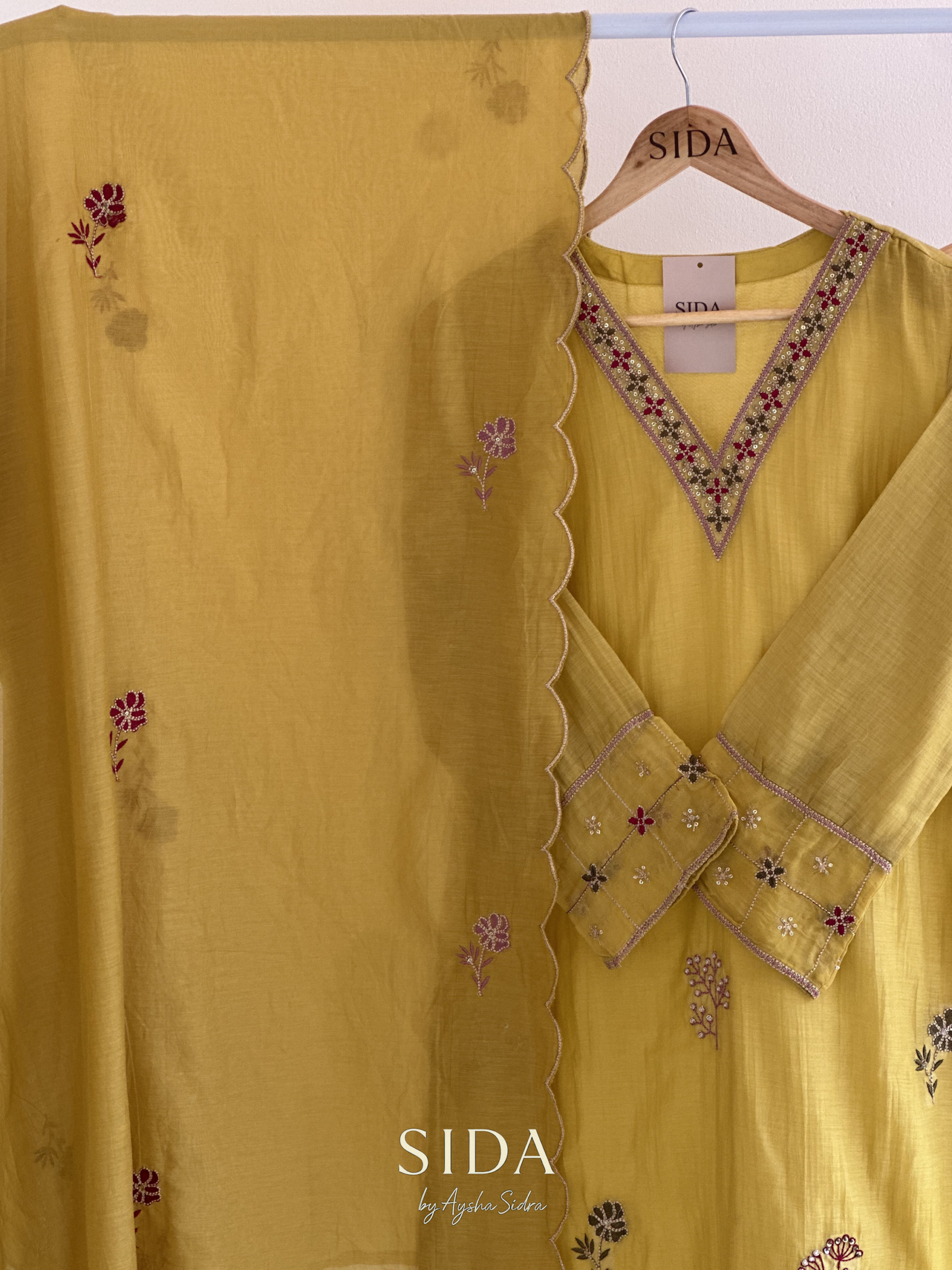 Mul chanderi 3pcs set - Image 4