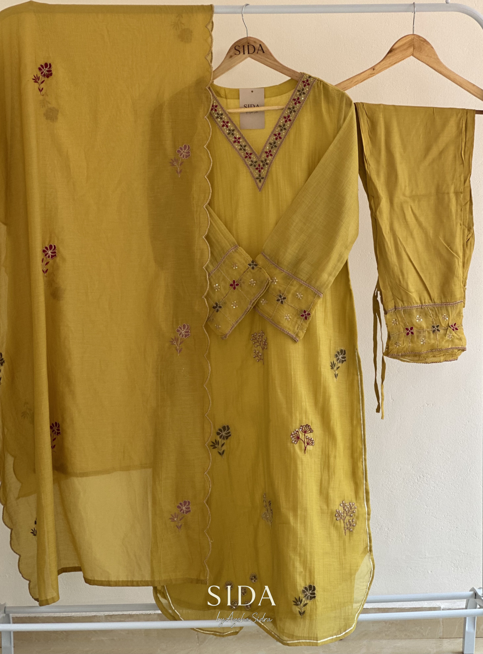 Mul chanderi 3pcs set - Image 2